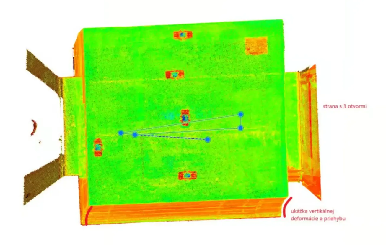 Výťahová šachta – deviačná analýza